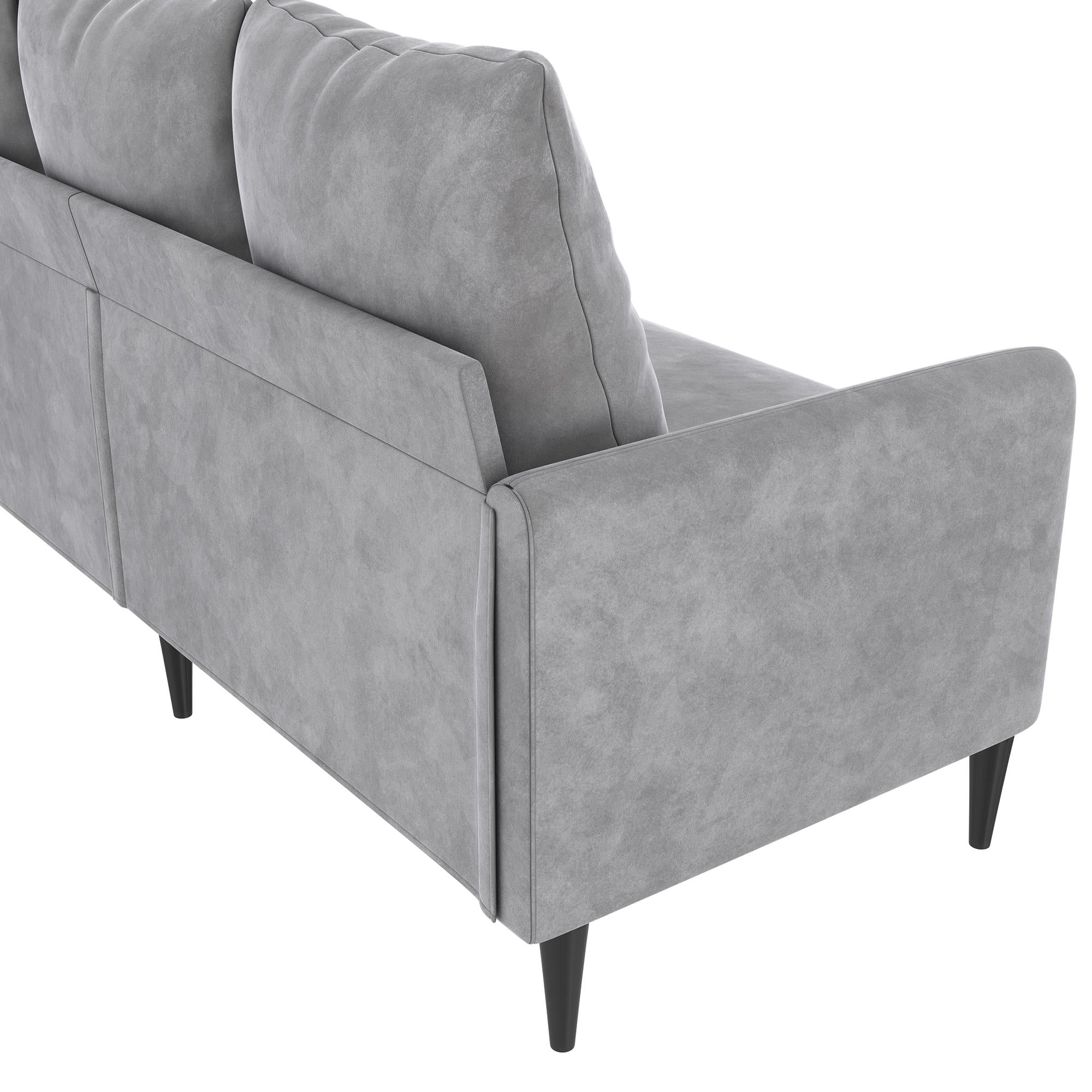 RealRooms Cassia Pillowback Sofa - Light Gray