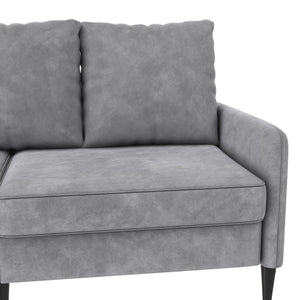 RealRooms Cassia Pillowback Sofa - Light Gray