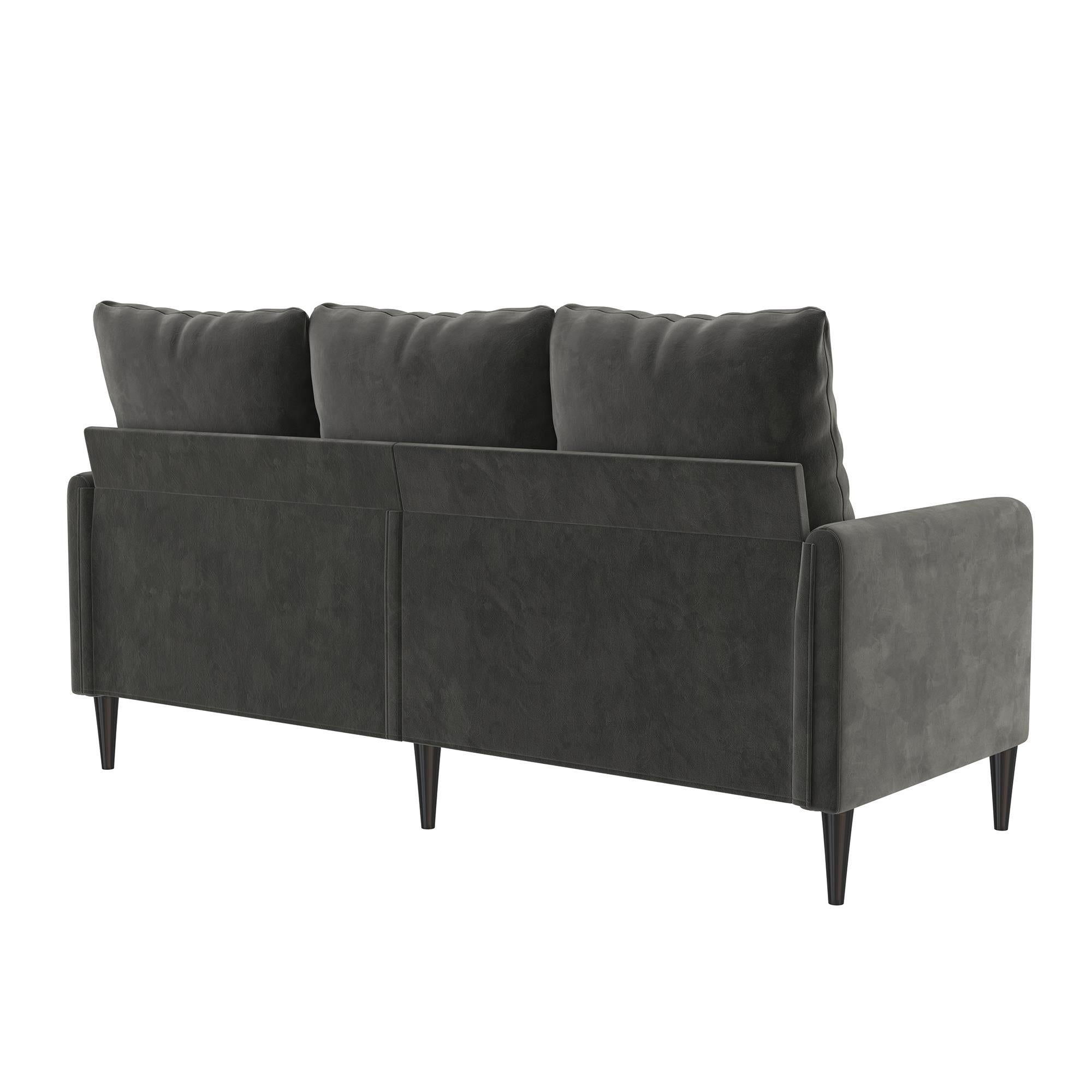 RealRooms Cassia Pillowback Sofa - Dark Gray