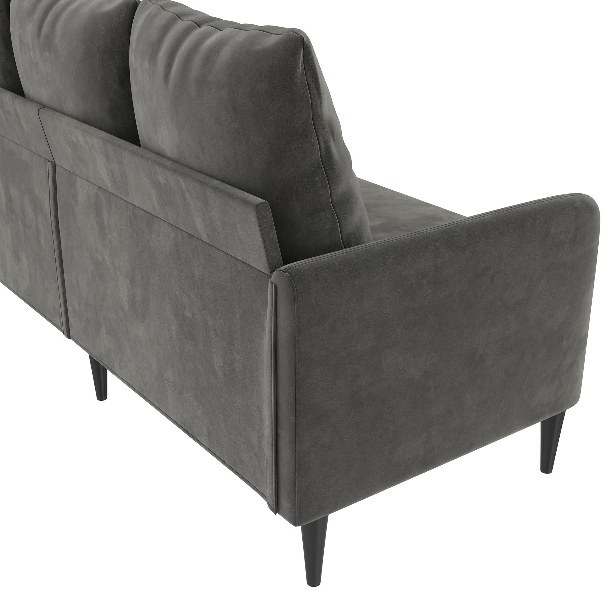 RealRooms Cassia Pillowback Sofa - Dark Gray