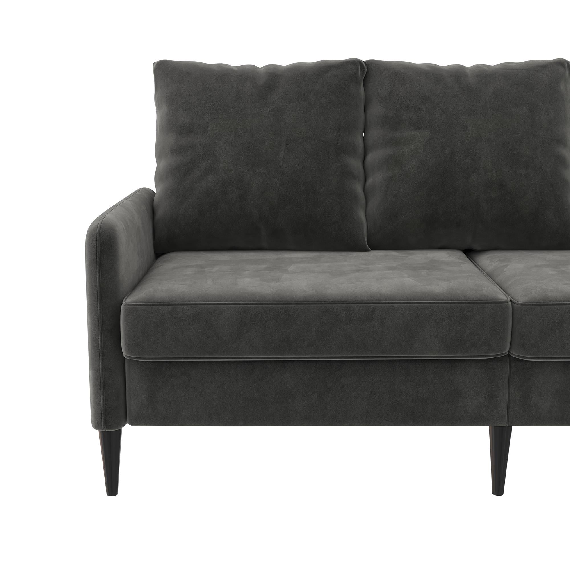 RealRooms Cassia Pillowback Sofa - Dark Gray