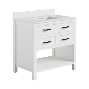DHP Maine 36" Bathroom Vanity - White - 36"