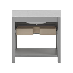 DHP Maine 36" Bathroom Vanity - Gray - 36"