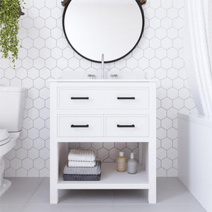 DHP Maine 30" Bathroom Vanity - White - 30"