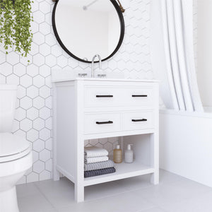 DHP Maine 30" Bathroom Vanity - White - 30"