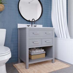 DHP Maine 30" Bathroom Vanity - Gray - 30"