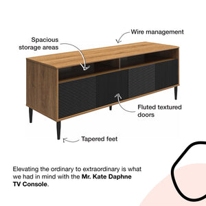 Mr. Kate Daphne TV Console  - Walnut
