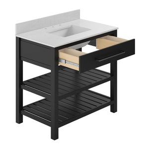 DHP Camden 36" Bathroom Vanity - Black - 36"
