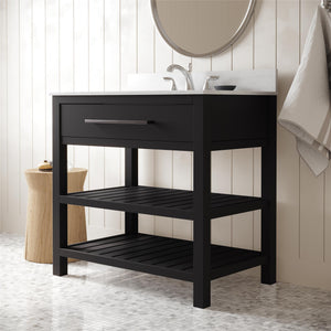 DHP Camden 36" Bathroom Vanity - Black - 36"