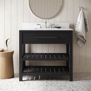 DHP Camden 36" Bathroom Vanity - Black - 36"
