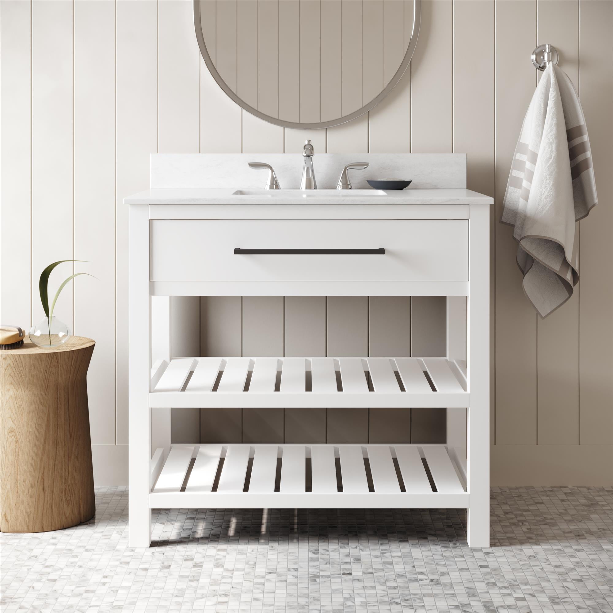 DHP Camden 36" Bathroom Vanity - White - 36"