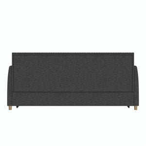 Mr. Kate Daphne Upholstered Daybed with Trundle - Dark Gray - Twin-Over-Twin