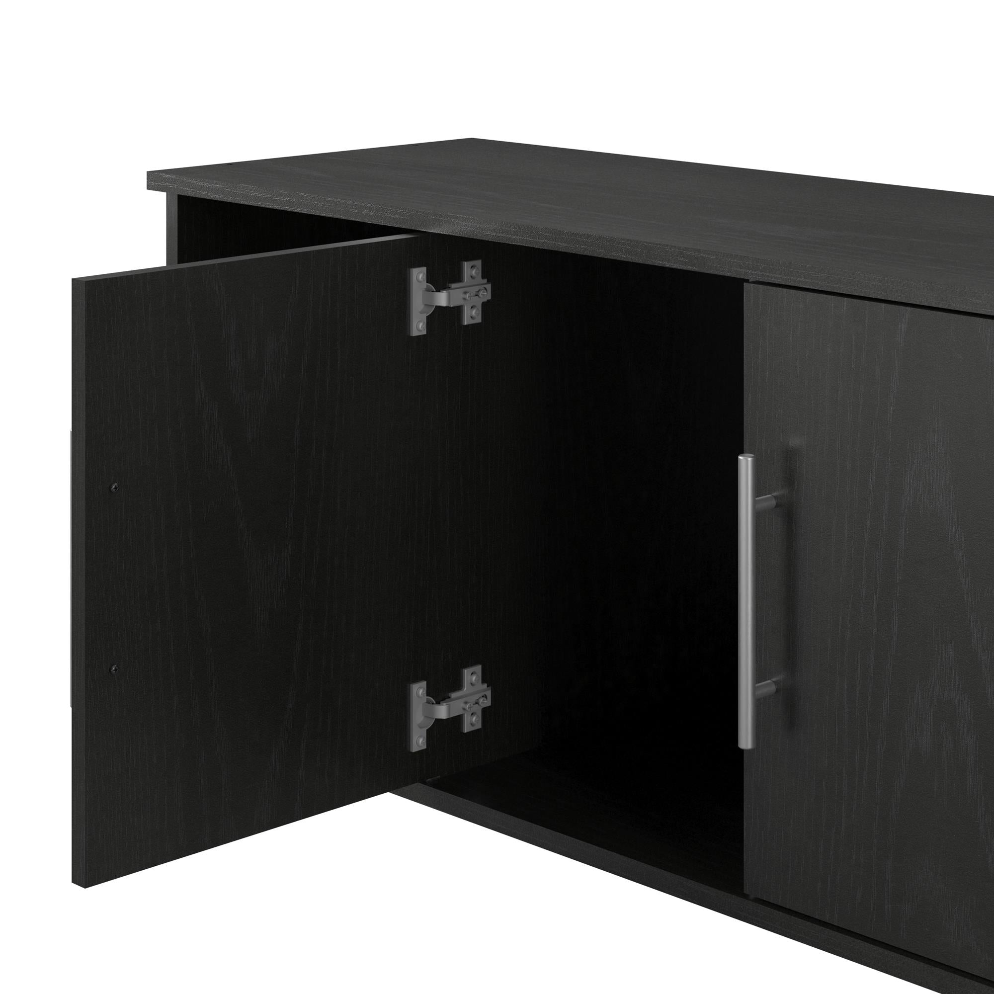 Systembuild Evolution Camberly Shoe Storage Bench - Black Oak