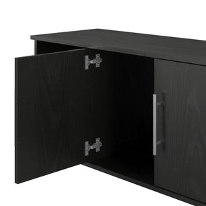 Systembuild Evolution Camberly Shoe Storage Bench - Black Oak