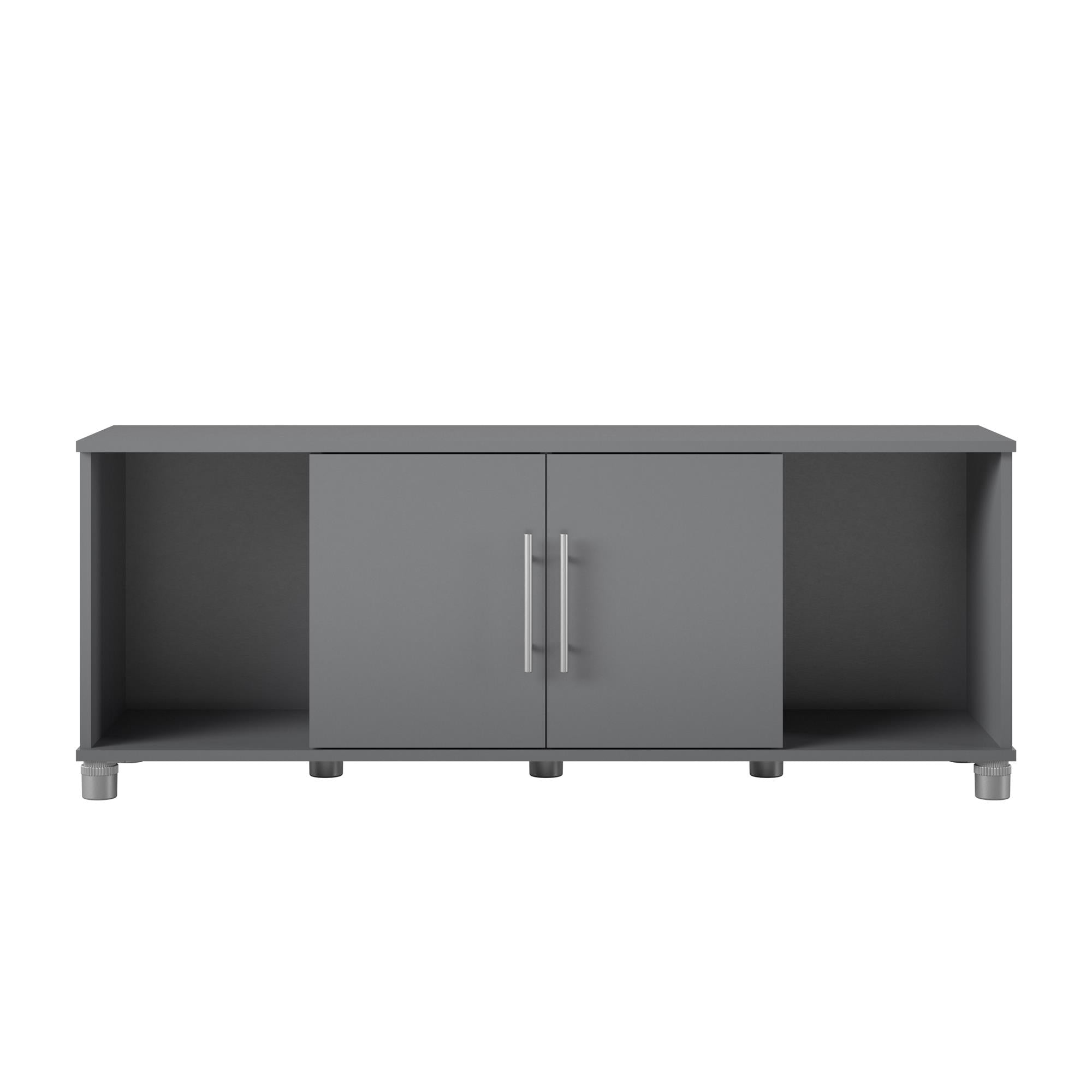 Systembuild Evolution Camberly Shoe Storage Bench - Graphite Grey