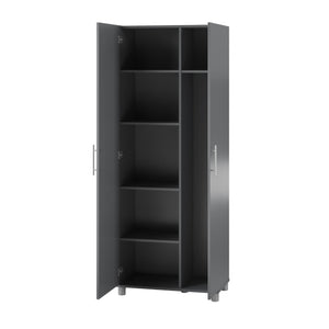 Systembuild Evolution Camberly Tall Asymmetrical Cabinet - Graphite Grey
