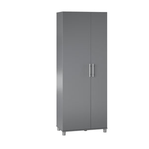 Systembuild Evolution Camberly Tall Asymmetrical Cabinet - Graphite Grey