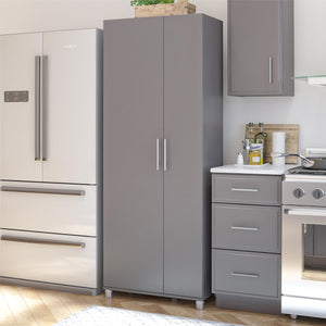 Systembuild Evolution Camberly Tall Asymmetrical Cabinet - Graphite Grey