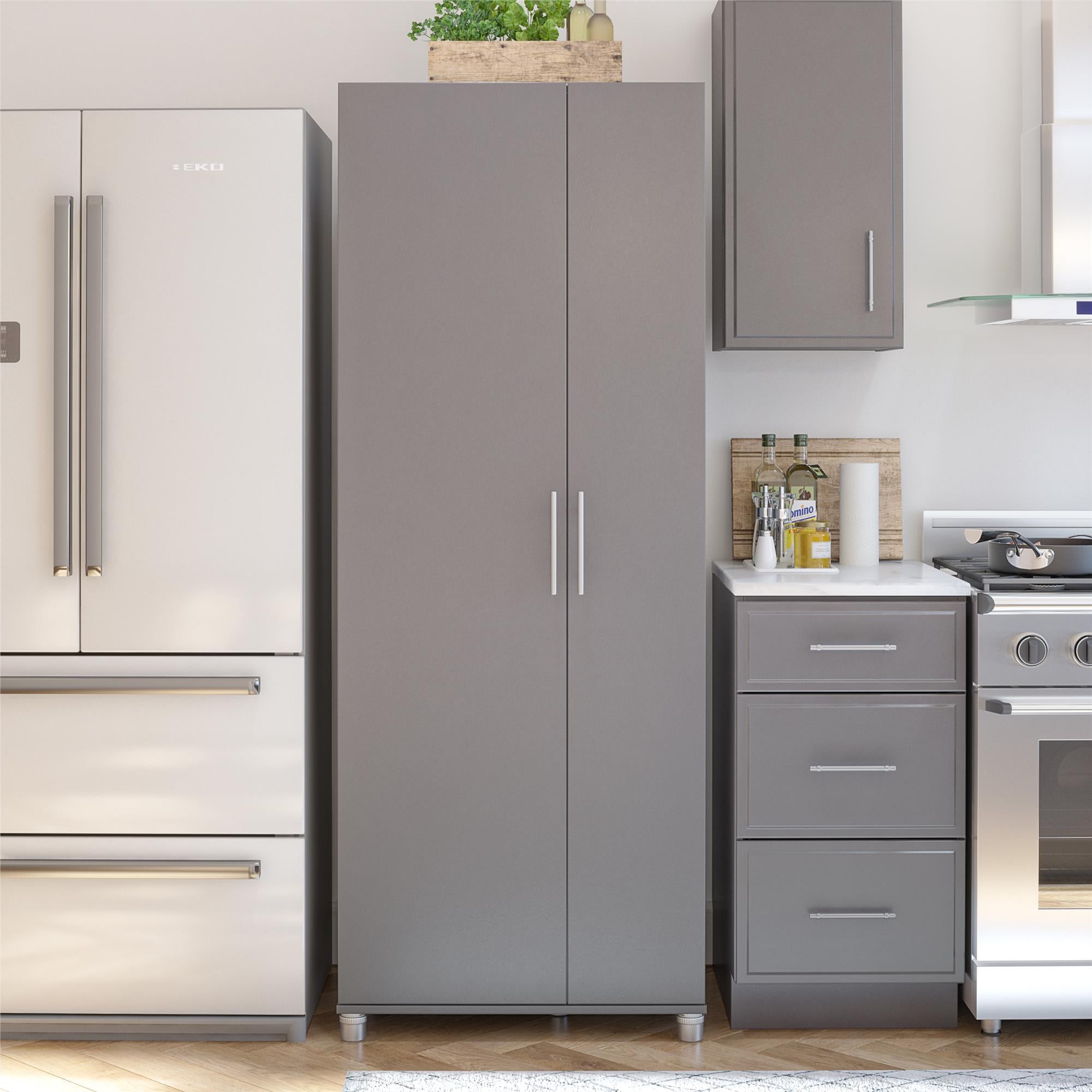 Systembuild Evolution Camberly Tall Asymmetrical Cabinet - Graphite Grey