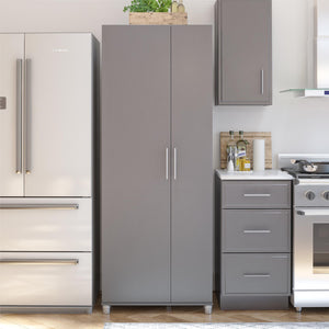 Systembuild Evolution Camberly Tall Asymmetrical Cabinet - Graphite Grey