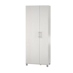 Systembuild Evolution Camberly Tall Asymmetrical Cabinet - Ivory Oak