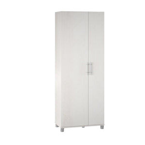 Systembuild Evolution Camberly Tall Asymmetrical Cabinet - Ivory Oak