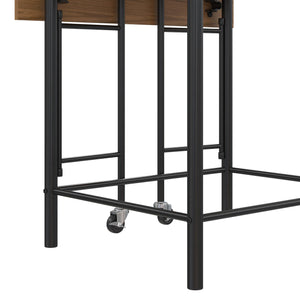 RealRooms Jace Kitchen Pub Set with Drop Leaf - Beige