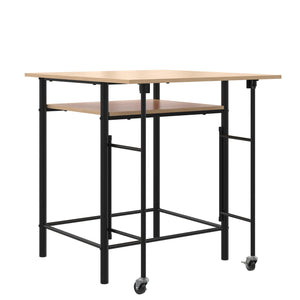 RealRooms Jace Kitchen Pub Set with Drop Leaf - Natural