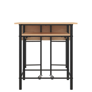 RealRooms Jace Kitchen Pub Set with Drop Leaf - Natural