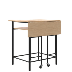 RealRooms Jace Kitchen Pub Set with Drop Leaf - Natural