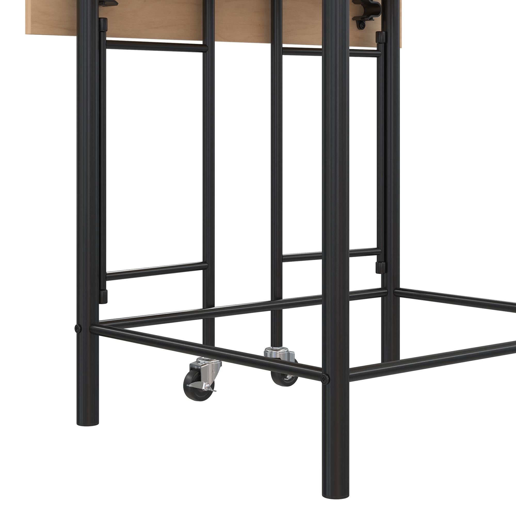 RealRooms Jace Kitchen Pub Set with Drop Leaf - Natural