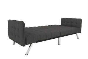 DHP Emily Armless Futon Sofa Bed - Dark Gray