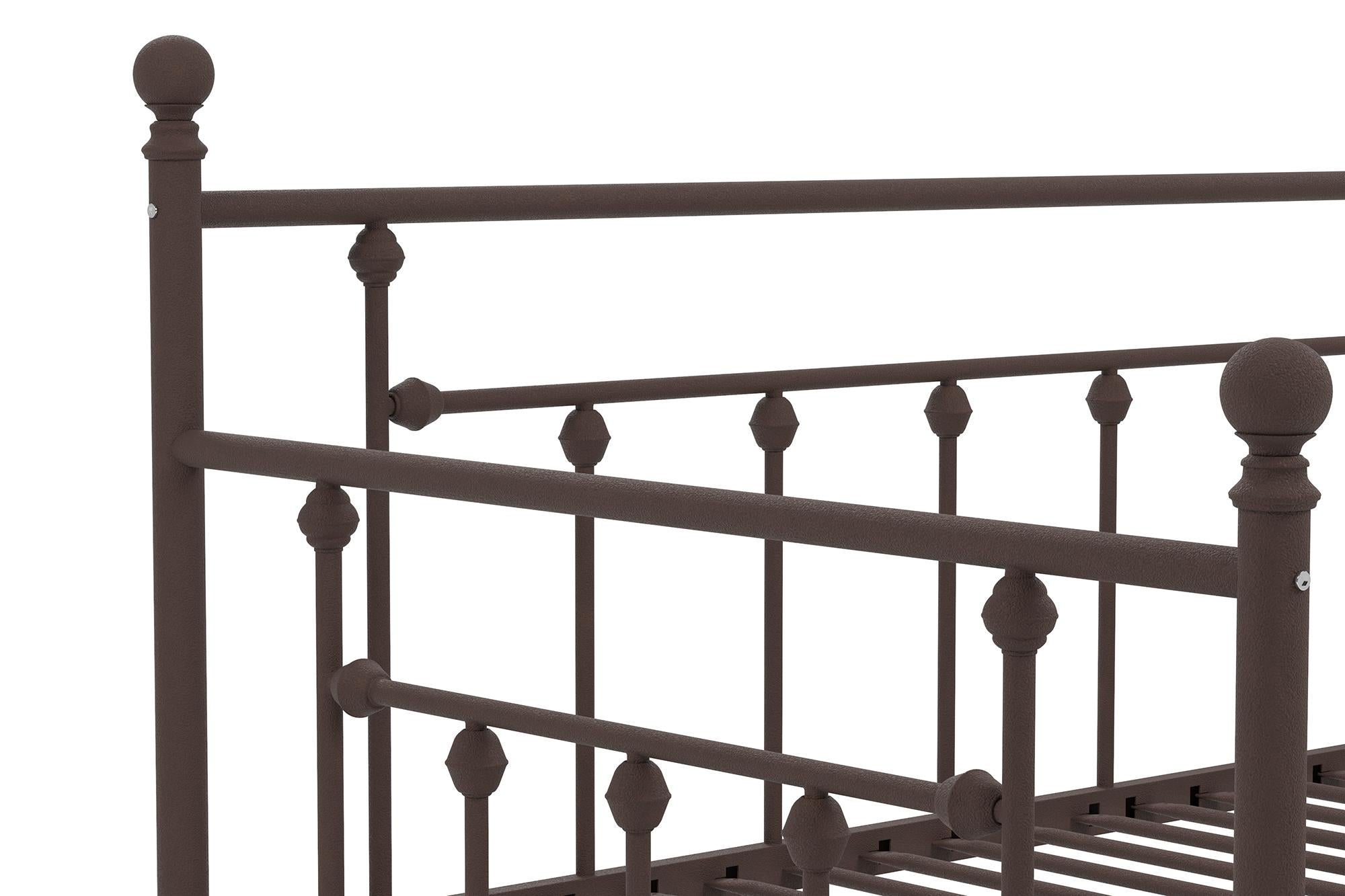 DHP Manila Metal Daybed with Trundle - Bronze - Twin