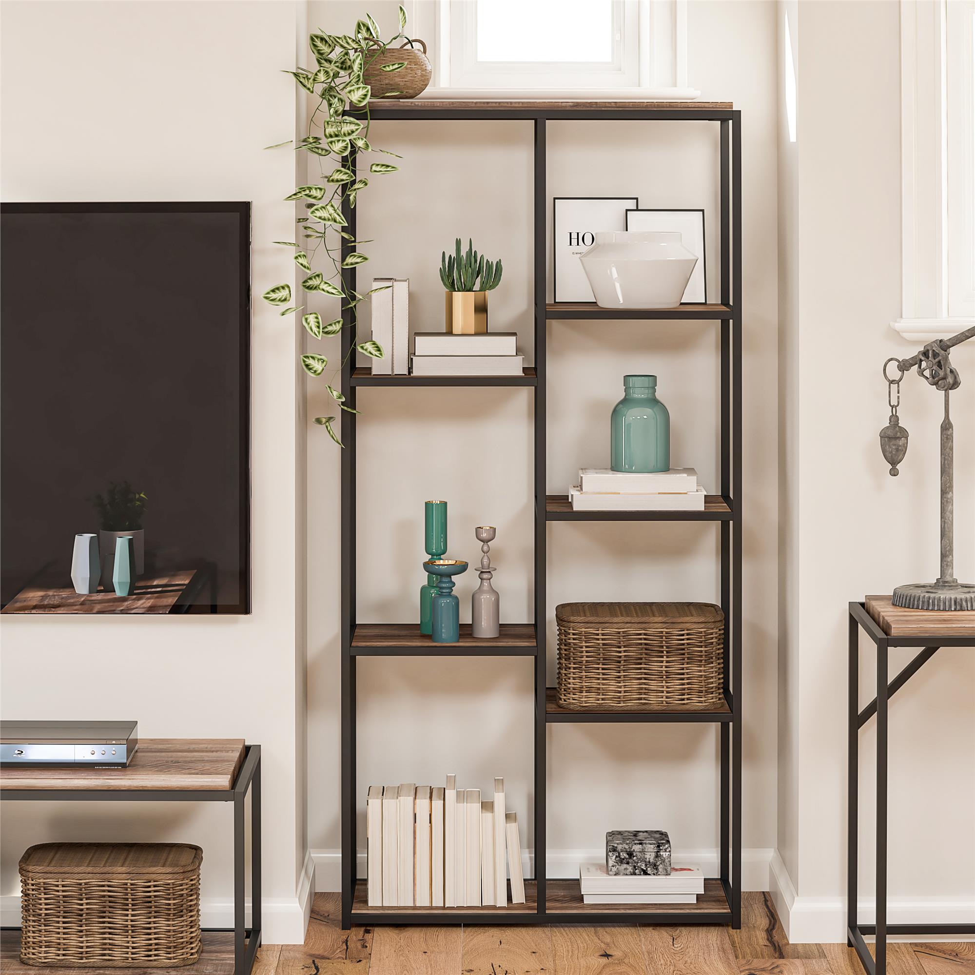 Ameriwood Home Fayette 5-Shelf Bookcase - Weathered Oak