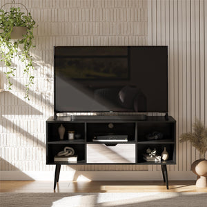 Ameriwood Home Grafton TV Stand for TVs up to 55" - Black Oak