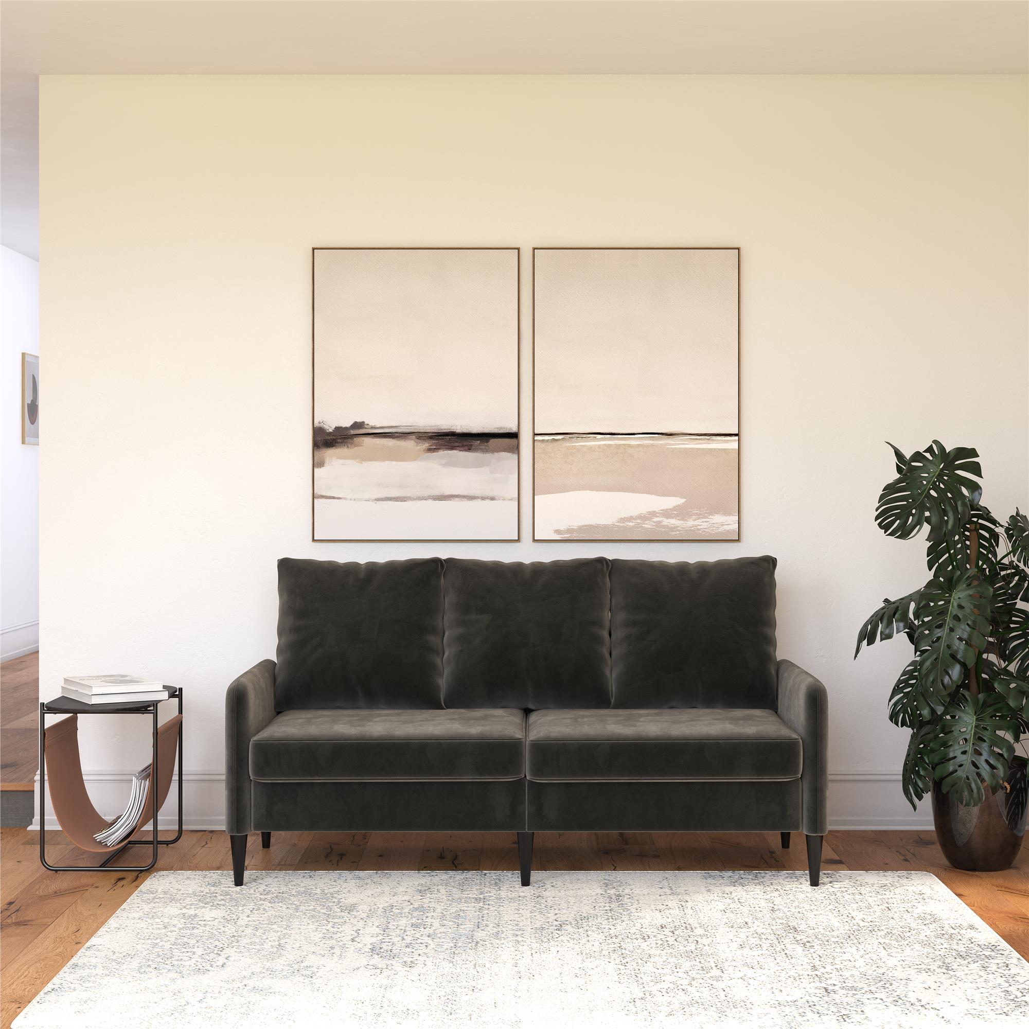 RealRooms Cassia Pillowback Sofa - Dark Gray