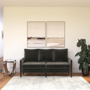 RealRooms Cassia Pillowback Sofa - Dark Gray