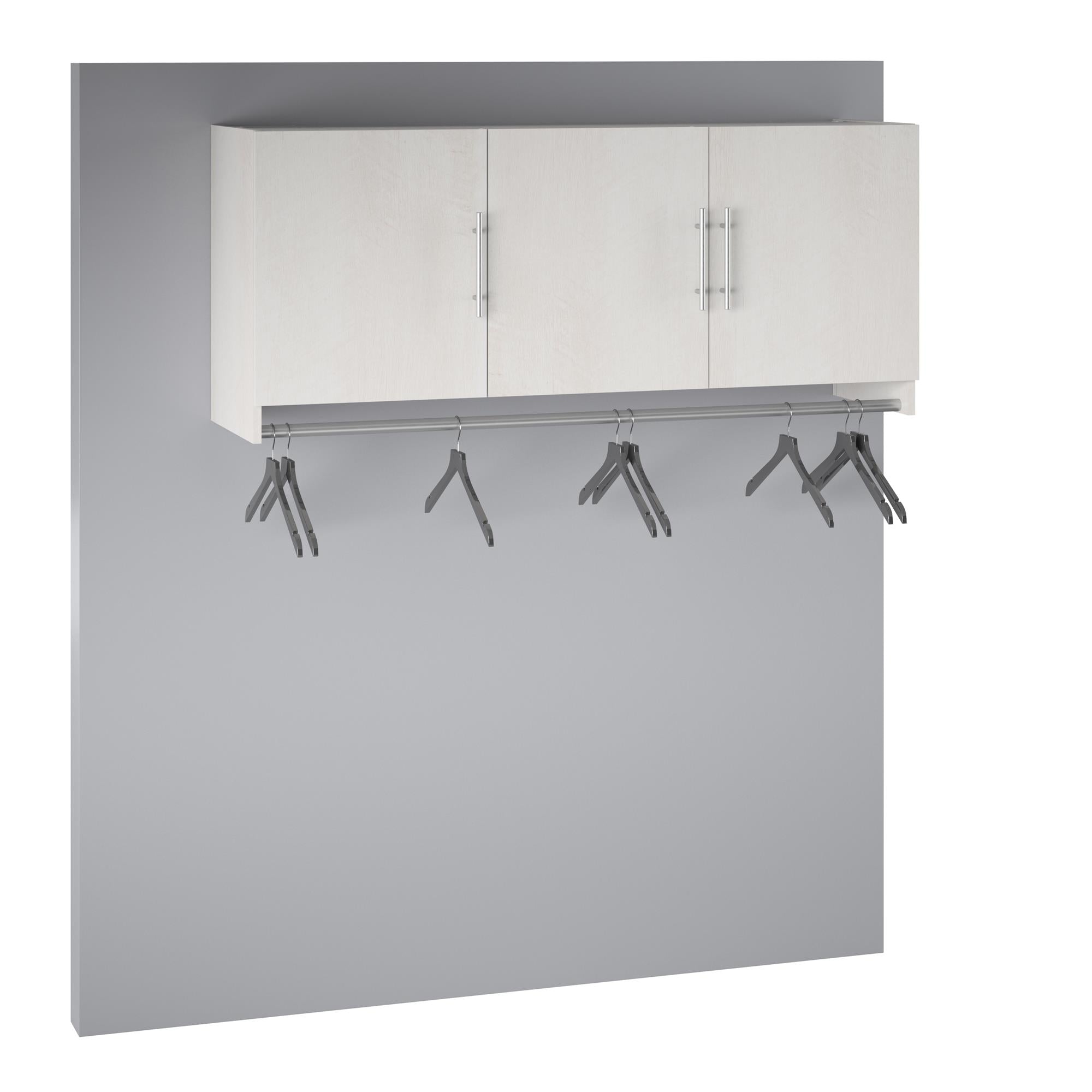 Systembuild Evolution Camberly 3 Door Wall Cabinet with Hanging Rod - Ivory Oak