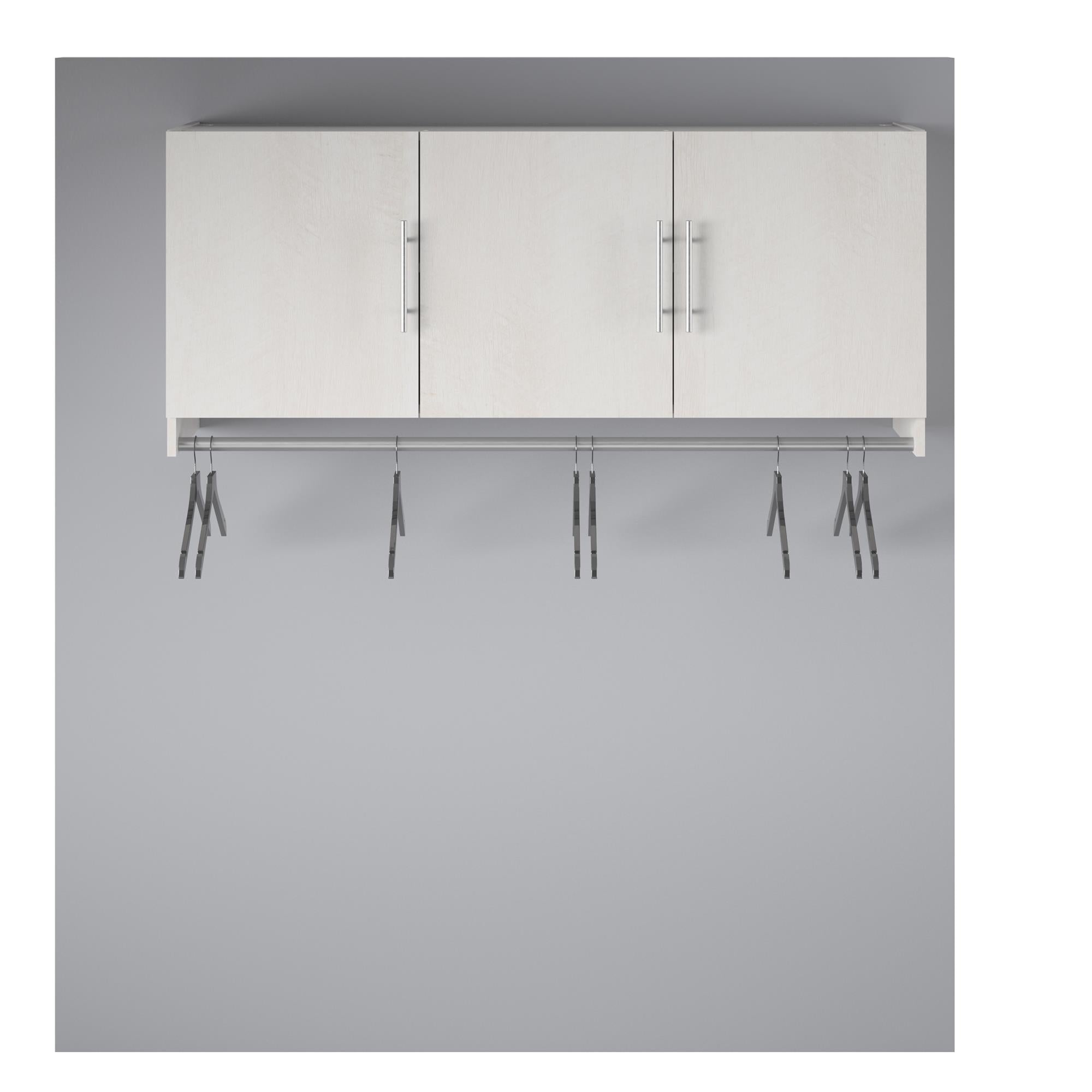 Systembuild Evolution Camberly 3 Door Wall Cabinet with Hanging Rod - Ivory Oak