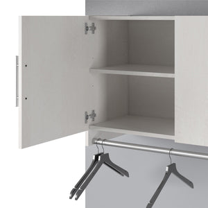 Systembuild Evolution Camberly 3 Door Wall Cabinet with Hanging Rod - Ivory Oak
