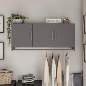 Systembuild Evolution Camberly 3 Door Wall Cabinet with Hanging Rod - Graphite Grey