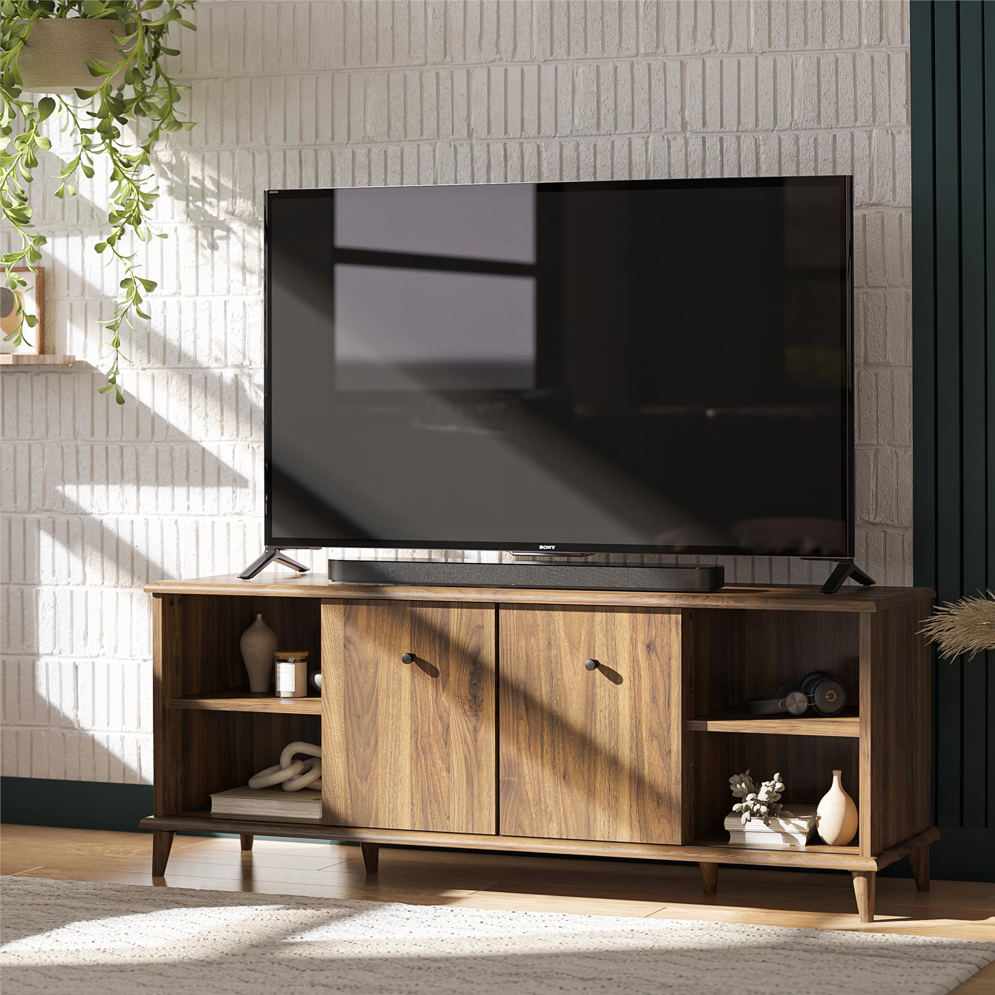 Ameriwood Home Farnsworth TV Stand for TVs up to 55" - Columbia Walnut