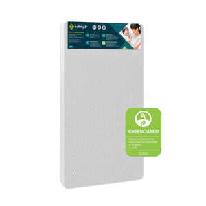 Safety 1st Nighty Night Baby & Toddler Mattress, White/Gray Polka Dot - White / Grey - Crib & Toddler Mattress