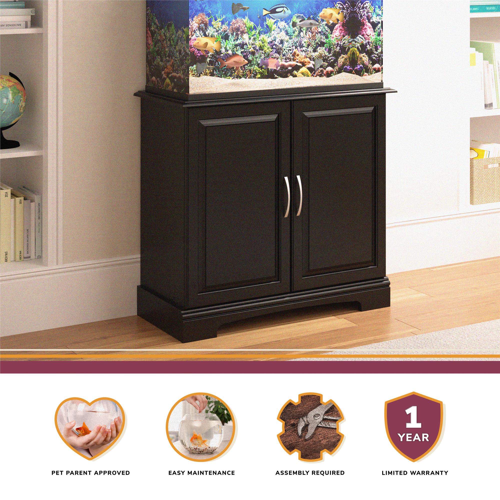 Ollie & Hutch Harbor 29 - 37 Gallon Aquarium or Terrarium Stand - Black