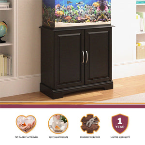 Ollie & Hutch Harbor 29 - 37 Gallon Aquarium or Terrarium Stand - Black