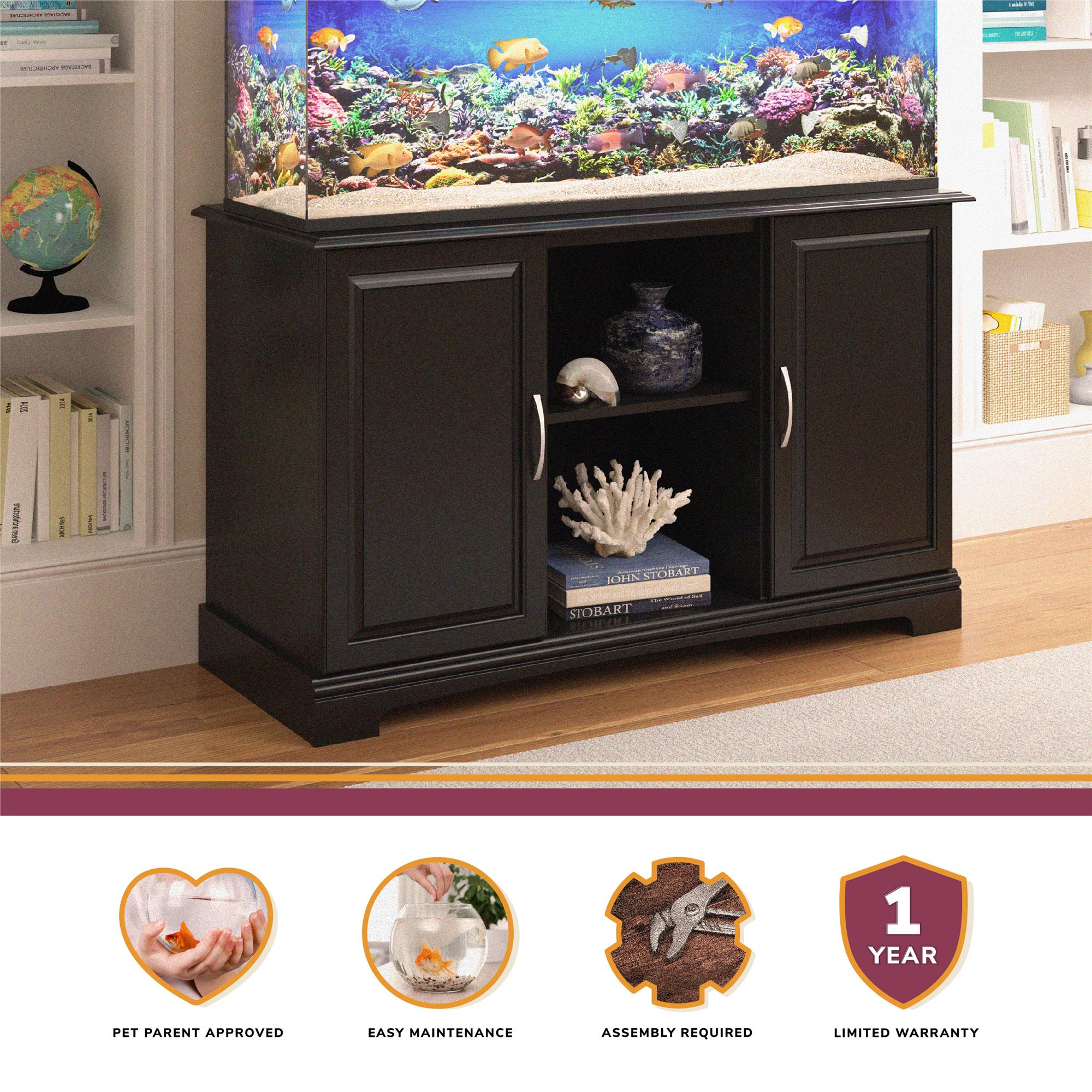 Ollie & Hutch Harbor 50 - 75 Gallon Aquarium or Terrarium Stand - Black