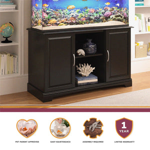 Ollie & Hutch Harbor 50 - 75 Gallon Aquarium or Terrarium Stand - Black
