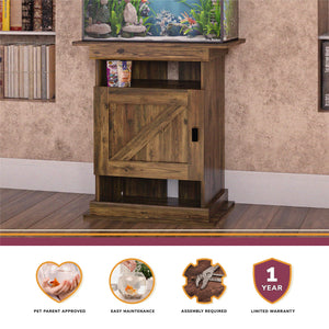 Ollie & Hutch Farmington 10-20 Aquarium or Terrarium Stand - Rustic