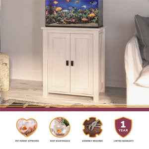 Ollie & Hutch Farmington 10-20 Gallon Aquarium or Terrarium Stand - Ivory Pine