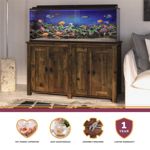 Ollie & Hutch Farmington 55 Gallon Aquarium or Terrarium Stand - Heritage Pine